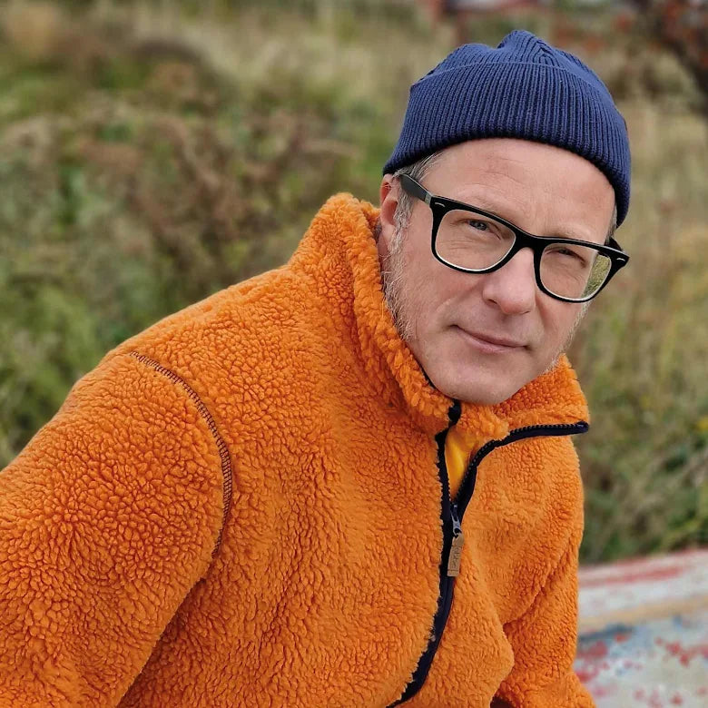 Fleecejacka dam i återvunnen polyester, Storskogen Adult Teddyfleece i Pumpkin