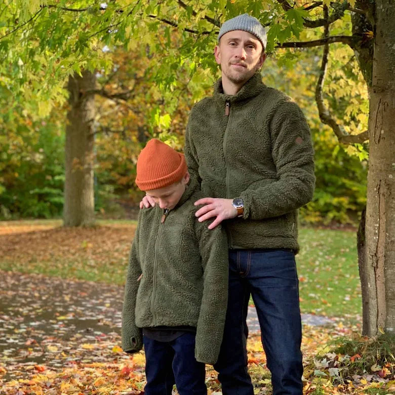 Storskogen Adult Teddyfleece i Olive Green – fleece för vuxen